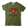 thumbnail image 1 of Mens I Don't Do Cardio Because There Colors Don't Run Shirt USA Flag Colors Shirt US Patriotic Tee (Large Military Green), 1 of 6