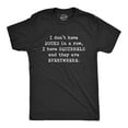thumbnail image 1 of Mens I Don't Have Ducks In A Row T Shirt Funny Sarcastic Crazy Squirrel Graphic Tee for Guys Graphic Tees, 1 of 7
