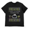 thumbnail image 1 of Mens I Got a Latke Going On Shirt, Funny Ugly Hanukkah Gift T-Shirt Black Large, 1 of 5