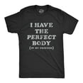 thumbnail image 1 of Mens I Have The Perfect Body In My Freezer T Shirt Funny Sarcastic True Crime Lovers Novelty Tee for Guys Graphic Tees, 1 of 9