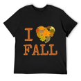 thumbnail image 1 of Mens I LOVE FALL, for lovers of Autumn and falling leaves T-Shirt Black 3XL, 1 of 5