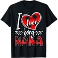 thumbnail image 1 of Mens I Love Being Nana Valentines Day T-Shirt, 1 of 4