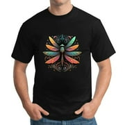 Mens I Love Dragonflies Casual T Shirt Black