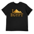 thumbnail image 1 of Mens I Love Egypt Souvenir T-Shirt | Egyptian Pyramids Tee Black 4X-Large, 1 of 5