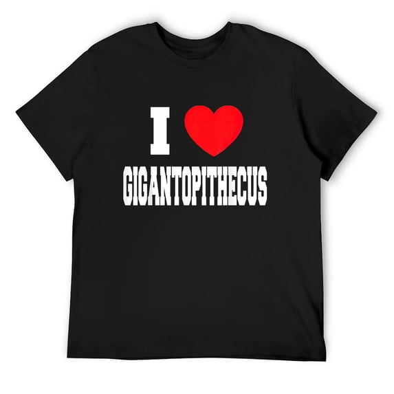 Mens I Love Gigantopithecus T-Shirt Black 4X-Large