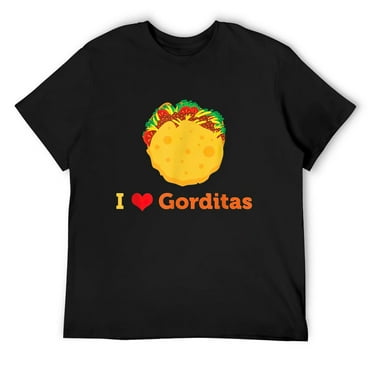 Mens I Love Gorditas T-Shirt Black Small