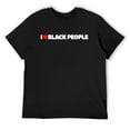 thumbnail image 1 of Mens I Love (Heart) Black People T-Shirt Black Large, 1 of 5