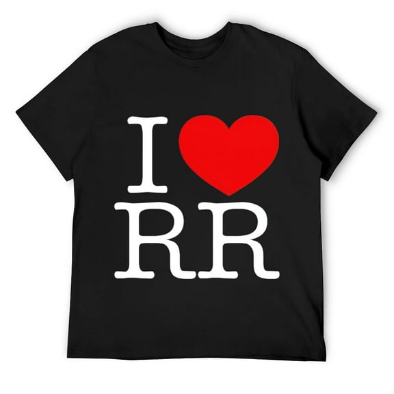 Mens I Love (Heart) RR Short Sleeve T-Shirt Black