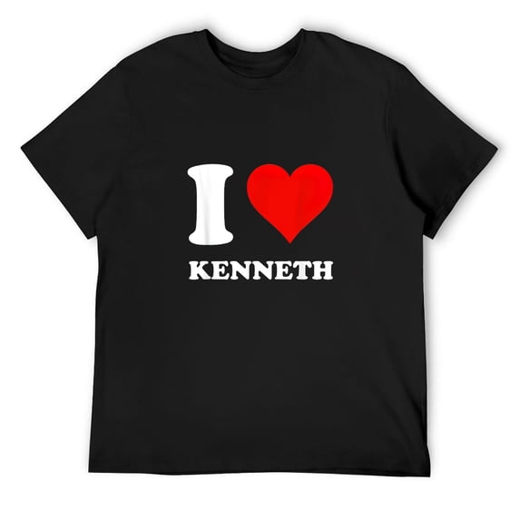 Mens I Love Kenneth T-Shirt Black