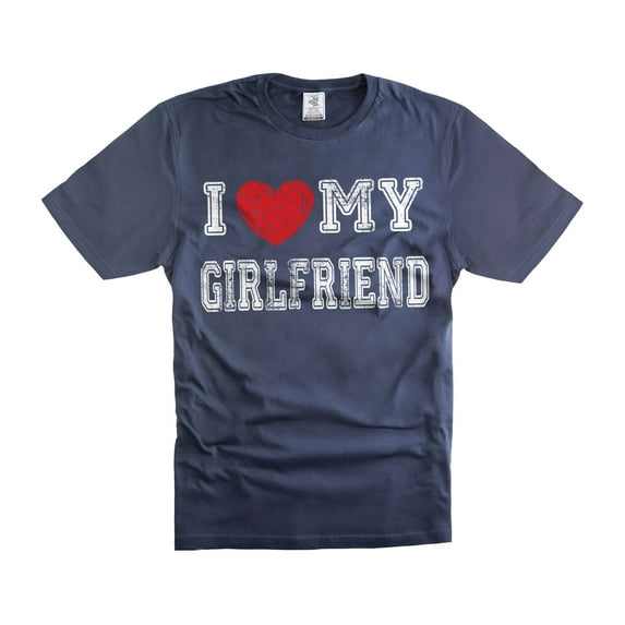 Mens I Love My Girlfriend Shirt Valentine's Day Gift Tee Boyfriend Shirts Gift From Girlfriend (XX-Large Military Green)