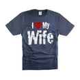 thumbnail image 1 of Mens I Love My Wife T-shirt Valentine's Day Husband Gift Tee Shirt From Wife Gift For Men Him (Small Navy Blue), 1 of 6