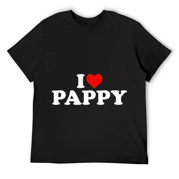 Mens I Love Pappy T-Shirt Black