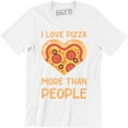 thumbnail image 1 of Mens I Love Pizza More Than People Funny Sarcastic for Foodie T-Shirt, 1 of 4