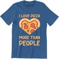 thumbnail image 1 of Mens I Love Pizza More Than People Funny Sarcastic for Foodie T-Shirt, 1 of 4