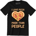 thumbnail image 1 of Mens I Love Pizza More Than People Funny Sarcastic for Foodie T-Shirt, 1 of 4