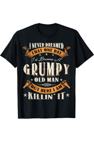 T-shirt Humour "Je Ne Suis Pas Grincheux" - Taille S à 3XL - Coton - Neuf Avec étiquettes