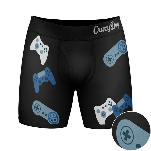 Mens I Paused My Game to Be Here Boxer Brief Funny Video Gaming Gamer Gift Underwear