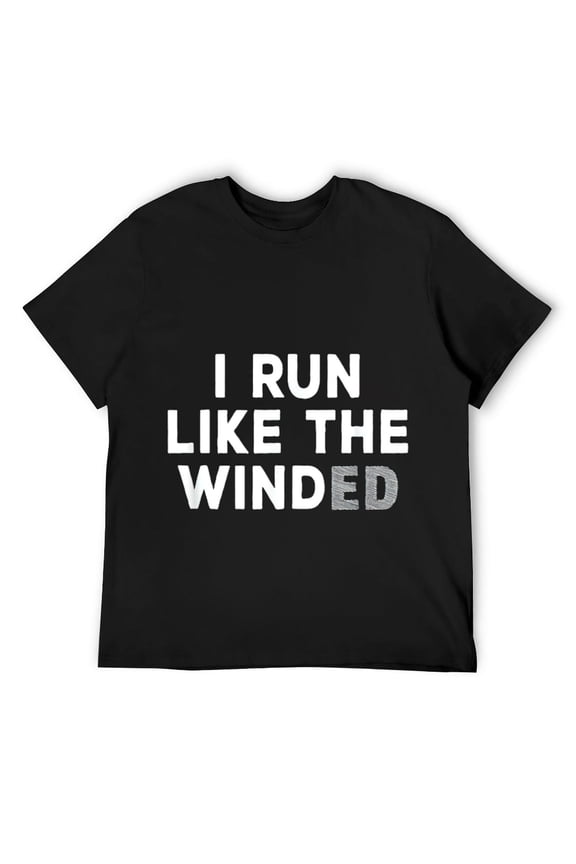 Mens I Run Like The Winded T-Shirt Black