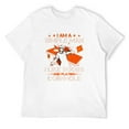 thumbnail image 1 of Mens I Simple Man Like Boobs & Playing Cornhole T-Shirt White Large, 1 of 5