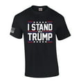 thumbnail image 1 of Mens I Stand With Trump 2024 Patriotic Short Sleeve T-shirt Graphic Tee-Black-xxl, 1 of 1
