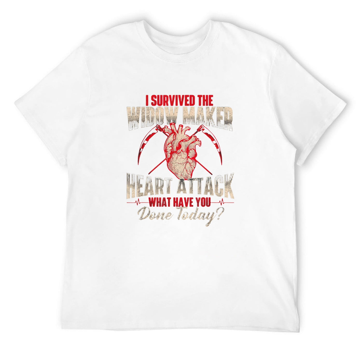 Mens I Survived The Widow Maker - Heart Attack Survivor Recovery T ...