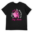 thumbnail image 1 of Mens I Wear Pink In Memory Of My Mom Breast Cancer Awareness T-Shirt Black 2X-Large, 1 of 5