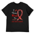thumbnail image 1 of Mens I Wear Red For Heart Disease Awareness Short Sleeve T-Shirt Black Medium, 1 of 5