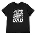 thumbnail image 1 of Mens I Wear White In Memory Of My Dad Lung Cancer Awareness T-Shirt Black 3X-Large, 1 of 5
