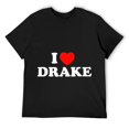 thumbnail image 1 of Mens I love Drake I Heart Drake T-Shirt Black, 1 of 5