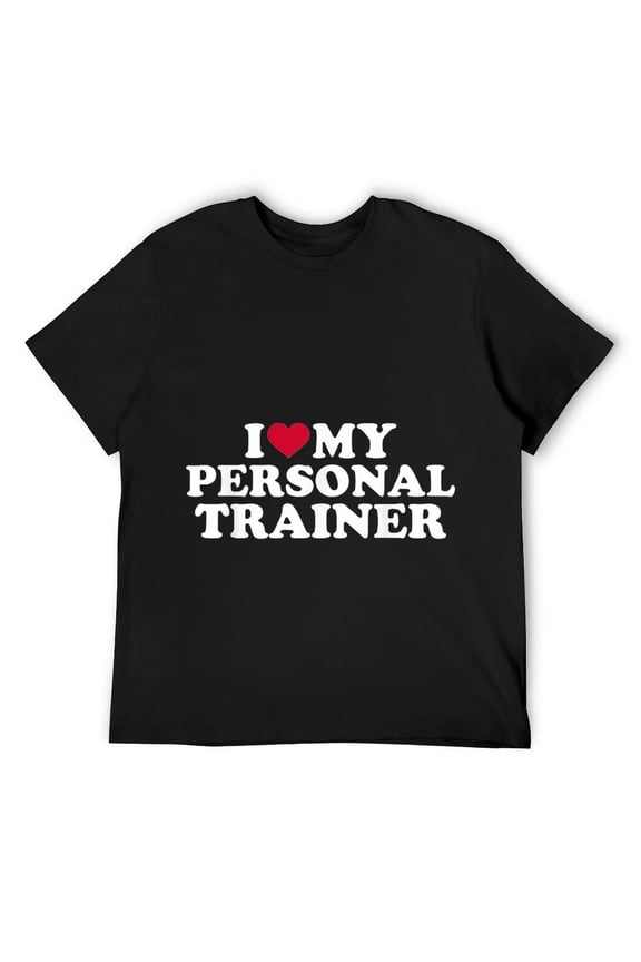 Mens I love my personal trainer T-Shirt Black