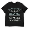 thumbnail image 1 of Mens I'm An Engineer And A Grandpa Funny Engineering Grandfather T-Shirt Black, 1 of 5