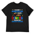 thumbnail image 1 of Mens I'm Not Misbehaving I Have Autism Awareness Autistic Kids T-Shirt Black Small, 1 of 5