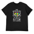 thumbnail image 1 of Mens I'm Not Misbehaving I Have Autism Awareness Support ASD T-Shirt Black Small, 1 of 5