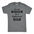 thumbnail image 1 of Mens I'm Not Retired I'm A Professional Papa T Shirt Funny Grandfather Tee Graphic Tees, 1 of 7