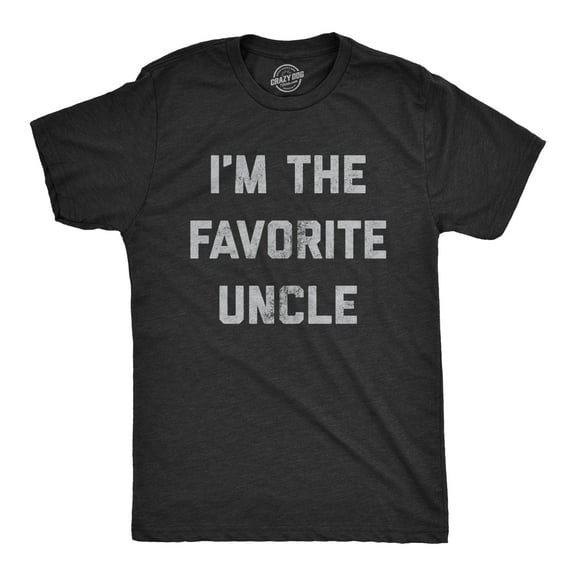 Mens I'm The Favorite Uncle T Shirt Funny Family Niece Nephew Tee Graphic Tees