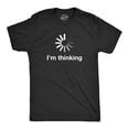 thumbnail image 1 of Mens I'm Thinking T Shirt Funny Loading Screen Internet Computer Sarcastic Tee Graphic Tees, 1 of 9