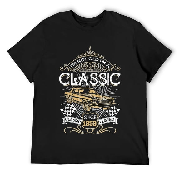 Mens I'm not Old Im Classic 1959 62th Awesome Birthday Gift Shirt T-Shirt Black