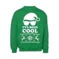 thumbnail image 1 of Mens I've Been Cool Ugly Christmas Ugly Sweatshirt - Green - 2X-Large, 1 of 1