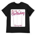thumbnail image 1 of Mens IT鈥睸 MY BIRTHDAY SIGN MY SHIRT T-Shirt Black, 1 of 5