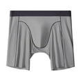 thumbnail image 1 of Mens Ice Silk Boxer Briefs Moisture Wicking Breathable Long Leg Underwear Athletic Fit with Contour Pouch Tagless Ultra Soft Stretch Underwear, 1 of 3