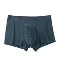 thumbnail image 1 of Mens Ice Silk Boxer Briefs Seamless Trunk Underwear with Pouch Double Sided Breathable Modal Cool Quick Dry Comfortable Underpants, 1 of 3