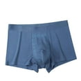 thumbnail image 1 of Mens Ice Silk Boxer Briefs Seamless Trunk Underwear with Pouch Double Sided Breathable Modal Cool Quick Dry Comfortable Underpants, 1 of 3