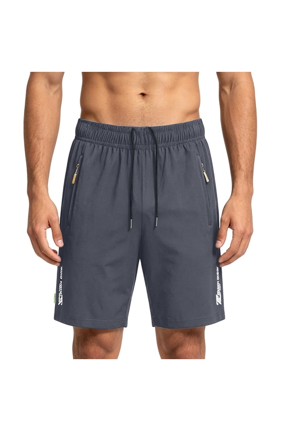 Mens Ice Silk Shorts Quick Dry Loose Straight Leg Summer Sports Casual Wear