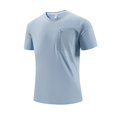 thumbnail image 1 of Mens Ice Silk T-Shirts Light Weight Running Cool and breathable Workout Pickleball Shirts for Men, 1 of 8