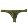 thumbnail image 1 of Mens Ice Silk Thongs T-Back Low Rise Bikini Briefs Underwear, 1 of 3