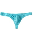 thumbnail image 1 of Mens Ice Silk Thongs T-Back Low Rise Bikini Briefs Underwear, 1 of 3