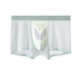 thumbnail image 1 of Mens Ice Silk Trunk Underwear Breathable Mesh Pouch Solid Color Lightweight Summer Boxer Briefs Comfortable Stretch Underpants, 1 of 5