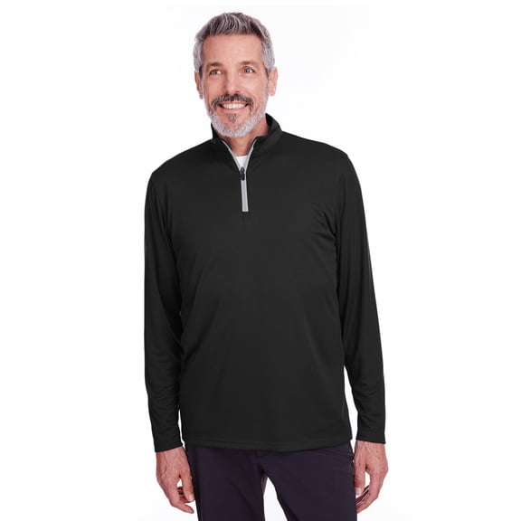 Mens Icon Quarter-Zip - PUMA BLAcK - L(D0102H7DX58)