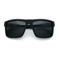 thumbnail image 1 of Mens Iconic Horn Rim Oversized Rectangle Urban Plastic Sunglasses Matte Black - Black, 1 of 8