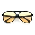 thumbnail image 1 of Mens Iconic Large Tear Drop Racer Plastic Fashion Sunglasses Black - Beige, 1 of 8